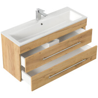 Badmöbel Waschplatz "Portus 1000 SlimLine" 100 cm Eiche Gold