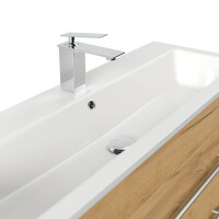 Badmöbel Waschplatz "Portus 1000 SlimLine" 100 cm Eiche Gold