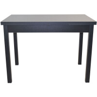 Auszugs-Esszimmertisch, Schwarz 104-164 cm 3