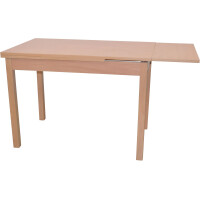 Auszugs-Esszimmertisch, Buche-Nachbildung 104-164 cm 7