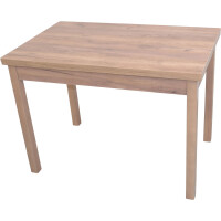 Auszugs-Esszimmertisch, Eiche-Nachbildung 104-164 cm 5