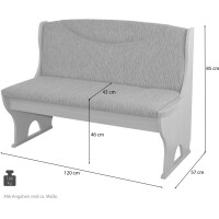 Sitzbank mit Stauraum Weiß/Olive 4