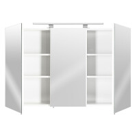 Badezimmer Spiegelschrank 3-türig/ LED-Beleuchtung/  We