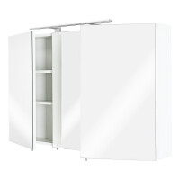 Badezimmer Spiegelschrank 3-türig/ LED-Beleuchtung/  We