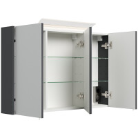 Badezimmer Spiegelschrank 3-türig/ LED-Acrylglaslampe/ 