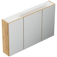 Badezimmer Spiegelschrank 3-türig/ LED-Acrylglaslampe/ 