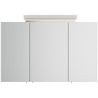 Badezimmer Spiegelschrank 3-türig LED-Acryllampe 120cm 