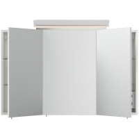 Badezimmer Spiegelschrank 3-türig LED-Acryllampe 120cm 