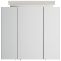 Badezimmer Spiegelschrank 3-türig LED-Lampe 70 cm Grafi