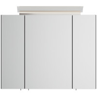 Badezimmer Spiegelschrank 3-türig LED-Lampe 80 cm Grafi