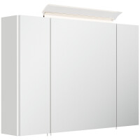 Badezimmer Spiegelschrank 3-türig LED-Lampe 90...