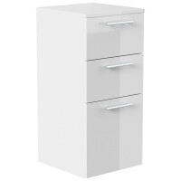 Badezimmer Midischrank Weiß Hochgl gallery