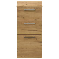 Badezimmer Midischrank Eiche Gold 75cm 5