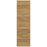 Badezimmer Hochschrank 120 cm Eiche Gold 3