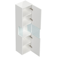 Badezimmer Hochschrank "Limes 150cm" Glaselement W