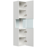 Badezimmer Hochschrank "Limes 150cm" Glaselement W