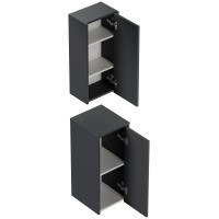 Badschrank im 2er-Set "Limes" Grafit 5