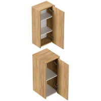Badschrank im 2er-Set "Limes" Eiche Gold 5