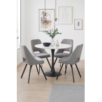 Tischgruppe Essgruppe 5-teilig Wei&szlig;...