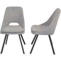 Tischgruppe Essgruppe 5-teilig Eiche-NB/Grau 4