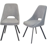 Tischgruppe Essgruppe 5-teilig Eiche-NB/Grau 7