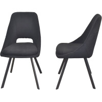 Tischgruppe Essgruppe 5-teilig Eiche-NB/Schwarz 4