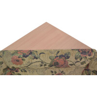 Truhen - Eckbank, Buche-NB/Stoff Braun, 125x125cm 3