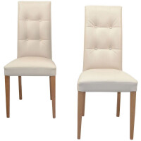 Polsterstuhl - Esszimmerstuhl 2er-Set Ei gallery