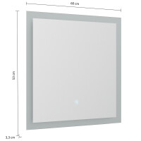 Badmöbelset 2-teilig "Limes 60" Waschplatz &a