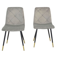 Esszimmer - Tischgruppe 5-teilig Grau 4