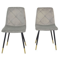 Esszimmer - Tischgruppe 5-teilig Grau 6