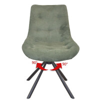 Esszimmer - Tischgruppe 5-teilig mit Ausziehtisch in Eiche-N