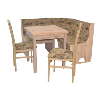 Eckbankgruppe 4-teilig in Eiche-NB/Braun 7