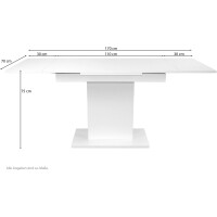 Auszugs-Säulen-Esstisch 110-170 cm Nussbaum-NB 5