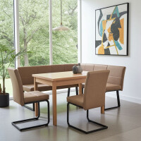 Eckbankgruppe 4-teilig (Kurzer Schenkel Rechts) 150x190cm...