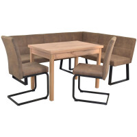 Eckbankgruppe 4-teilig (Kurzer Schenkel Rechts) 150x190cm Sc