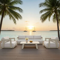 Lesli Living Lounge-Set "Makai" beige/weiß 3