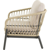 Lesli Living Lounge-Set ZAVI BEIGE ohne Tisch 6
