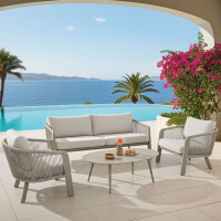 Lesli Living Lounge-Set Tanora Taupe/Beige 4