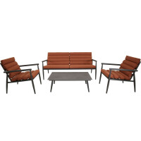 Lesli Living Lounge-Set Harper Terra Anthrazit/Terracotta 6