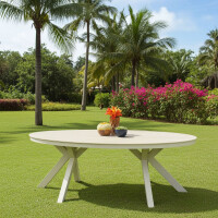 Lesli Living DINING-Loungetisch DAVOS CREMA oval 5