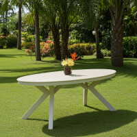 Lesli Living DINING-Loungetisch DAVOS CREMA oval 6