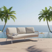 Lesli Living 3er Loungesofa Marseille beige 4