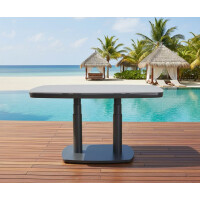 Lesli Living Hub-Loungetisch Geneva Negro, Dänisch-oval