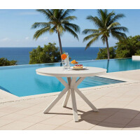 Lesli Living Diningtisch DAVOS CREMA ø118cm 3
