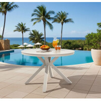 Lesli Living Diningtisch DAVOS CREMA ø118cm 6