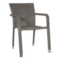 Lesli Living Stapelstuhl SOL grau-braun 6