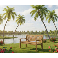 Lesli Living Teak Landhausbank Hastings 150 cm 3