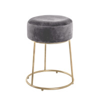 Haku Hocker aus MDF mit Textilgewebe aus gallery