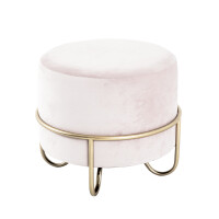 Haku Hocker aus MDF mit Textilgewebe aus gallery